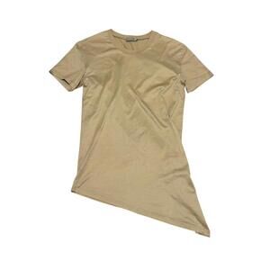 Dior Homme Runway Asymmetrical Beige/Tan Shirt